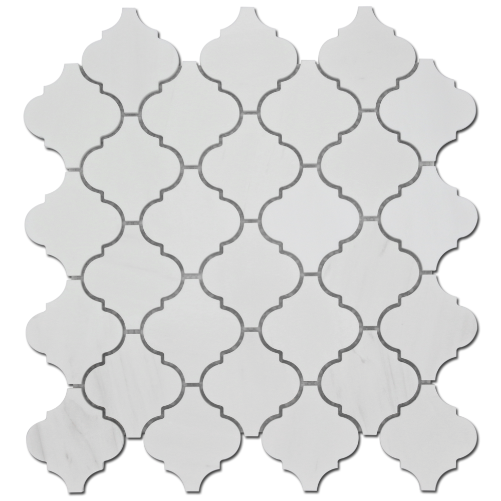 Arabesque Mosaic Bianco Venato Dolomite – Bianco Dolomite Polished