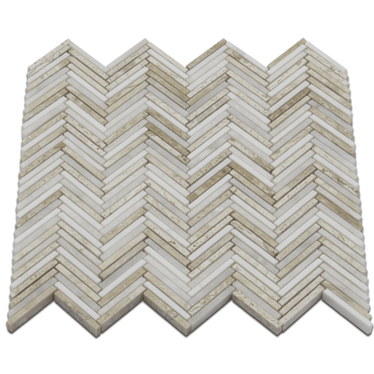 Capri Mosaic Bianco Venato Dolomite, Iceberg &amp; Karya Royal