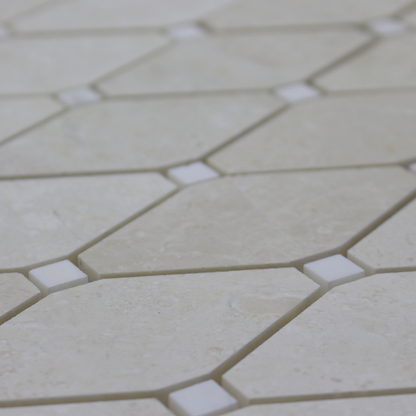 Perla Marble Clipped Diamond with Bianco Venato Dot