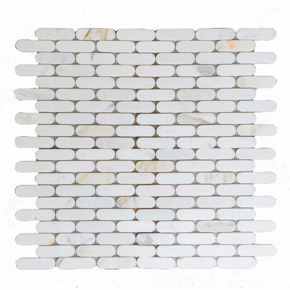 Picket Mosaic Calacatta Gold Eclipse Honed