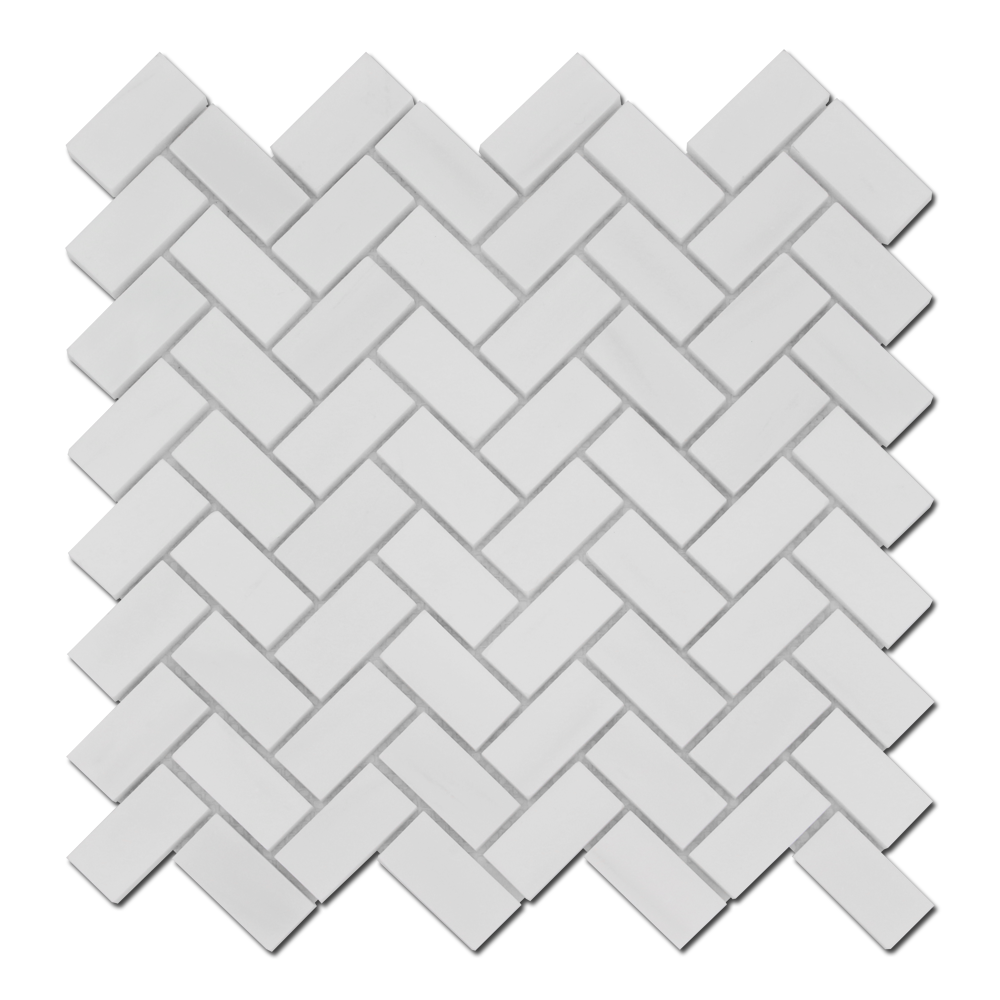 Bianco Venato Dolomite 1X2 Bianco Venato Herringbone Polished
