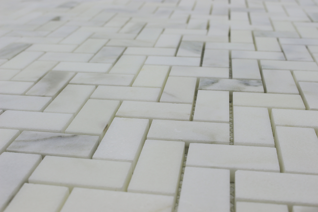 Calacatta Oliva 1X2 Herringbone