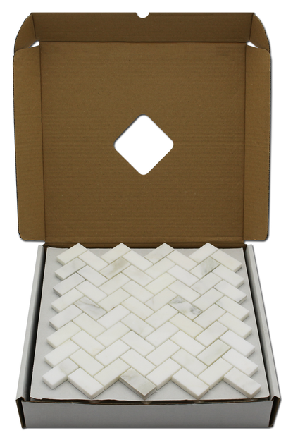 Calacatta Oliva 1X2 Herringbone