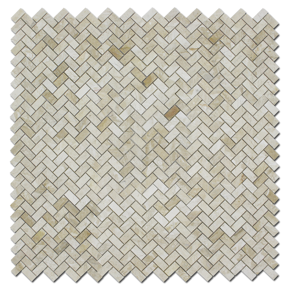 Karya Royal Marble 1&quot; x 2&quot; Herringbone