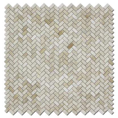 Karya Royal Marble 1&quot; x 2&quot; Herringbone