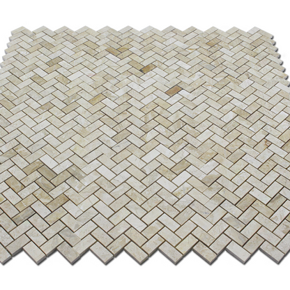 Karya Royal Marble 1&quot; x 2&quot; Herringbone