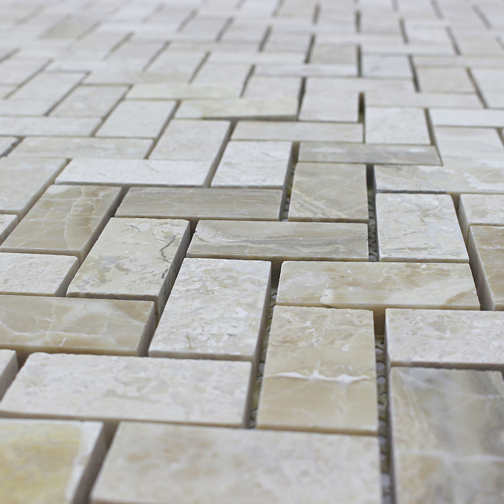 Karya Royal Marble 1&quot; x 2&quot; Herringbone