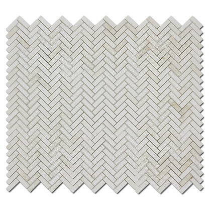 Matrix Mosoaic Corinthian Fossil Herringbone honed