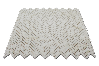 Matrix Mosoaic Corinthian Fossil Herringbone honed