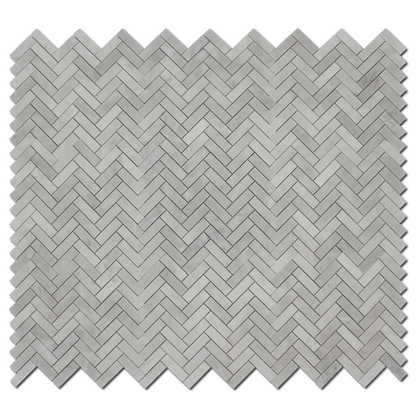 Iceberg Marble 1&quot; x 3&quot; Herringbone