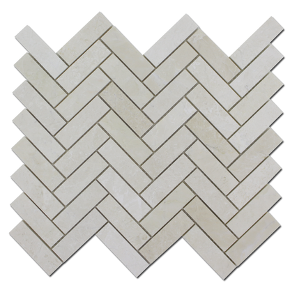 Perla Marble 1&quot; x 3&quot; Herringbone