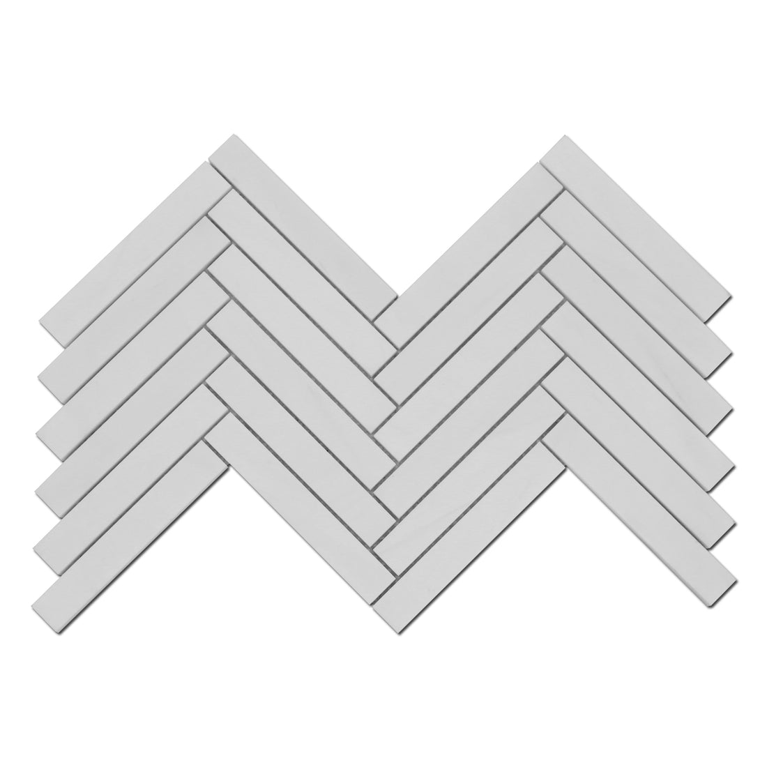 Bianco Venato Dolomite 1×6 Bianco Venato Herringbone Honed
