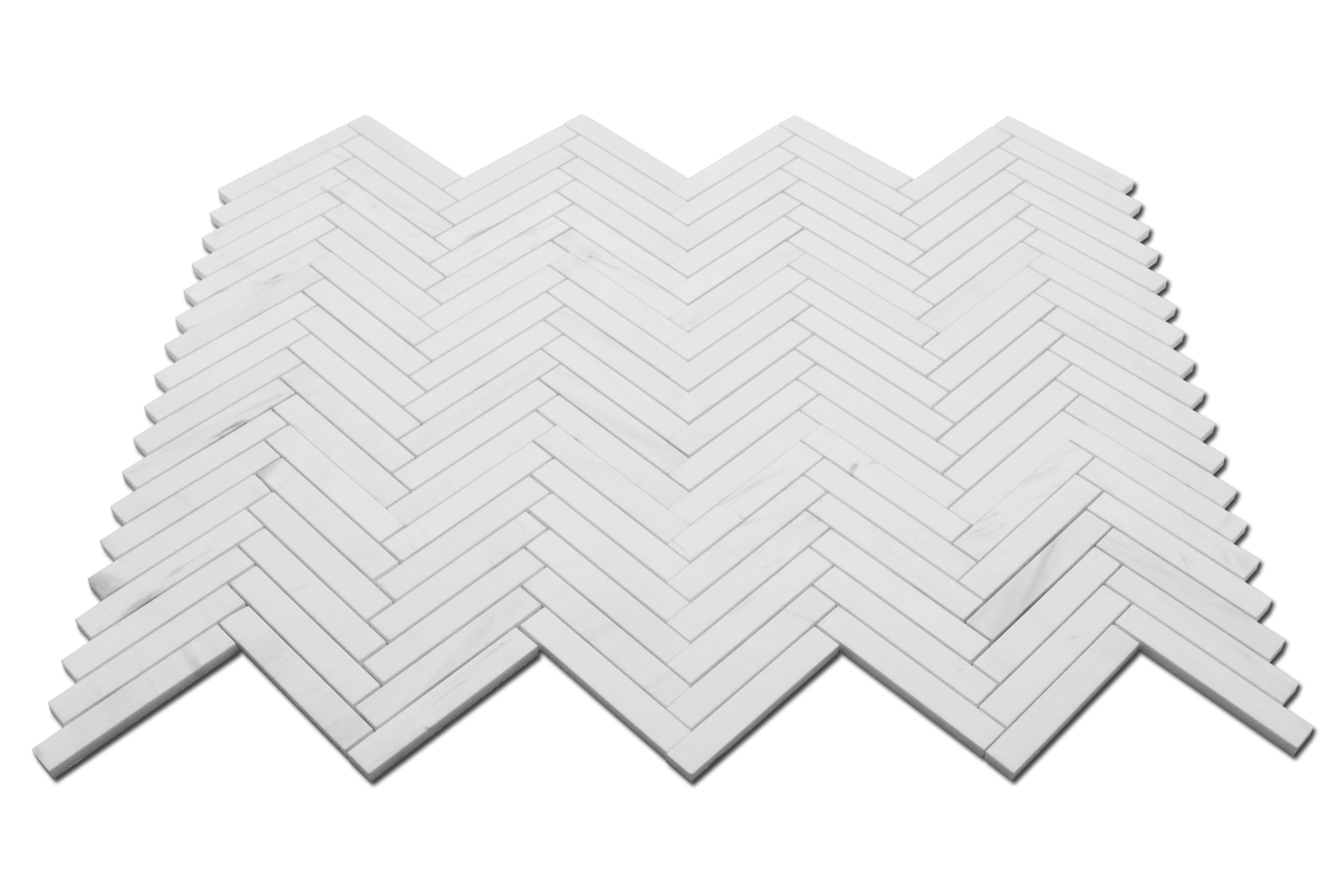 Bianco Venato Dolomite 1×6 Bianco Venato Herringbone Honed