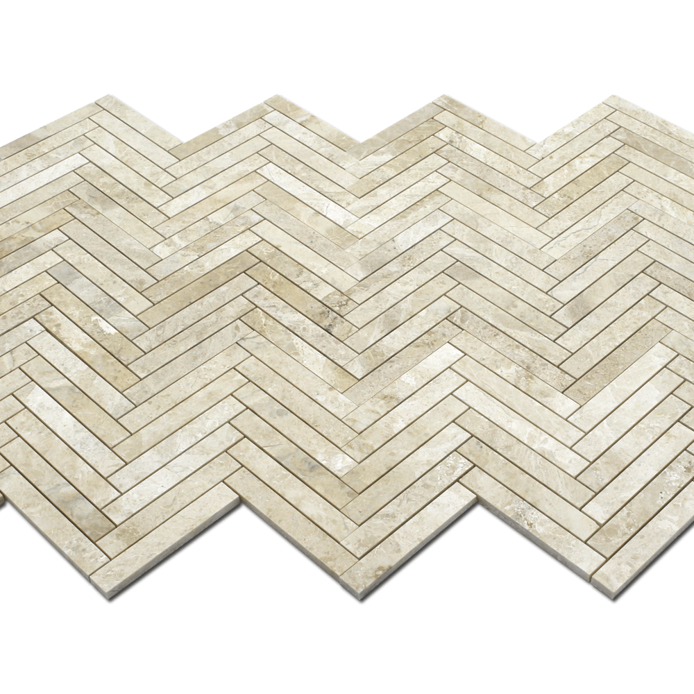 Karya Roya Marblel 1&quot; x 6&quot; Herringbone