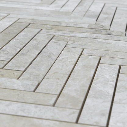 Karya Roya Marblel 1&quot; x 6&quot; Herringbone