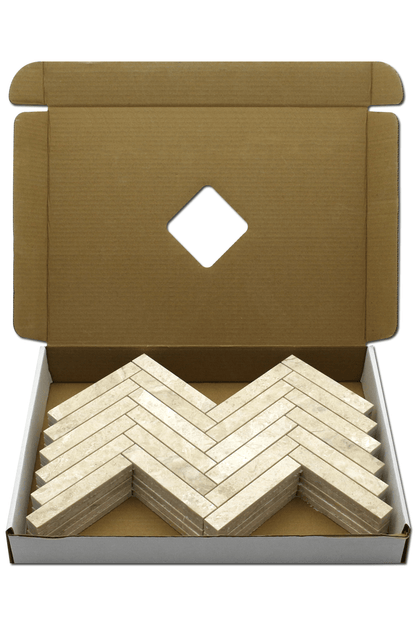 Karya Roya Marblel 1&quot; x 6&quot; Herringbone