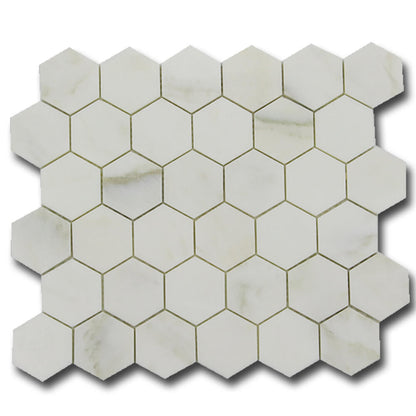 Calacatta Oliva Honeycomb Mosaic