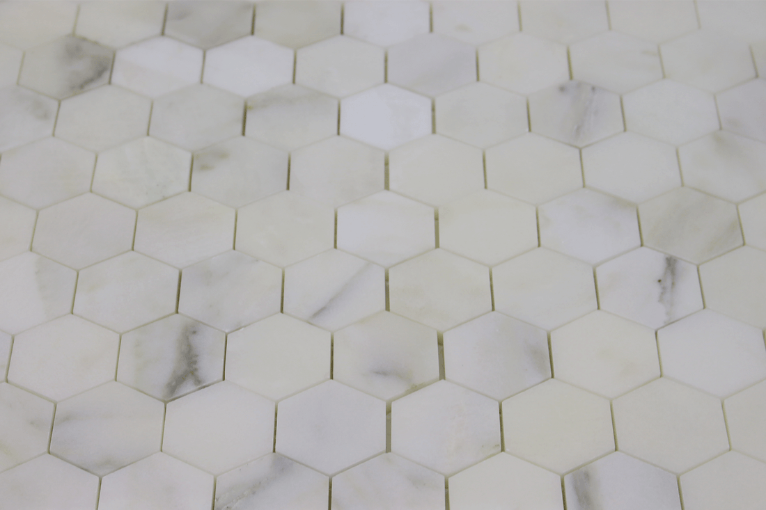 Calacatta Oliva Honeycomb Mosaic