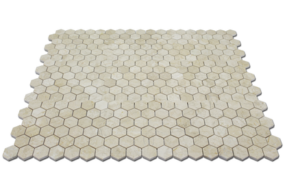Crema Nouva Honeycomb Polished Mosaic
