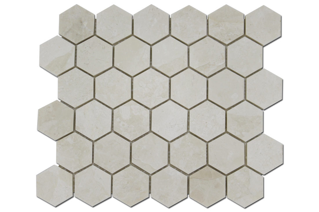 Perla Marble 2&quot; Honeycomb