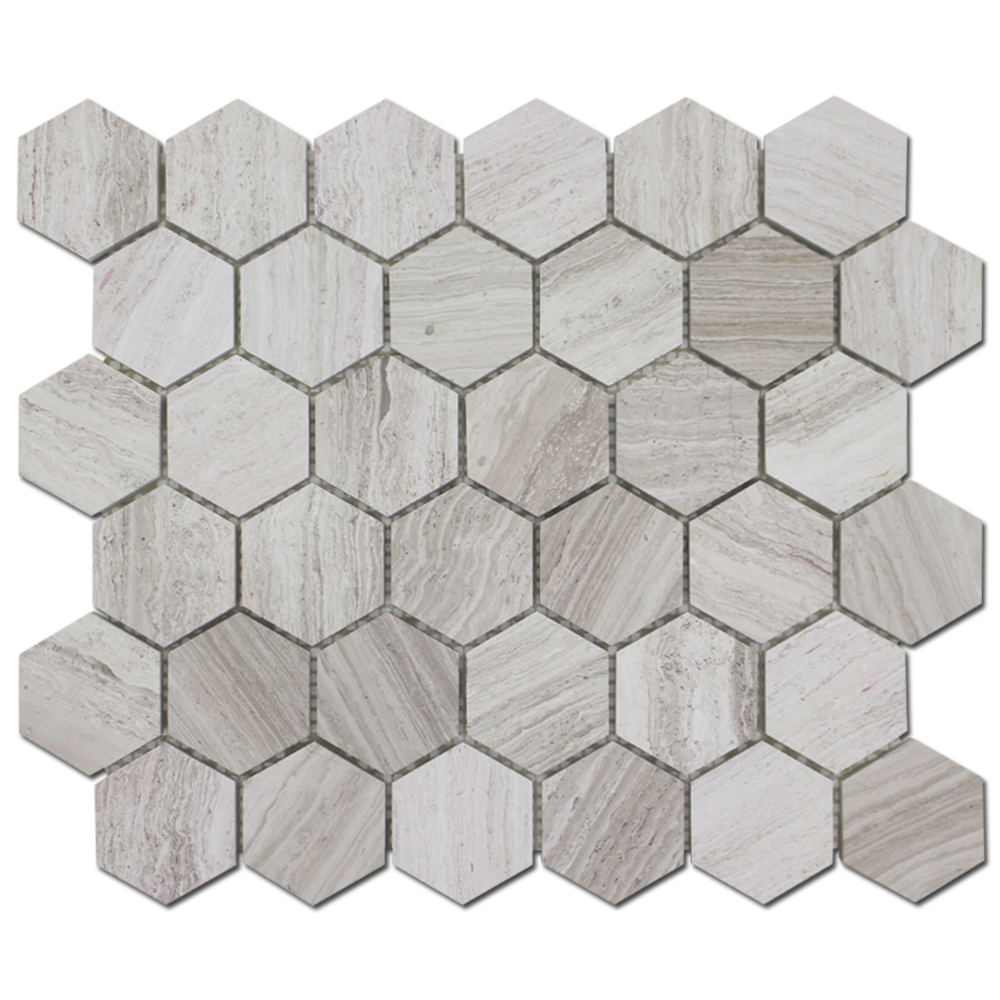 Wooden White Honeycomb Honed