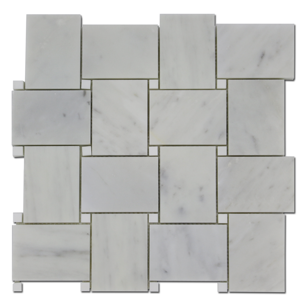 Alpine Mosic Carrara Large Basket w/Dolomite