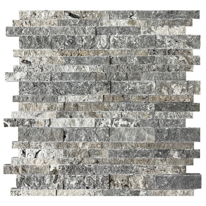 Splitface Ledgestone Silver