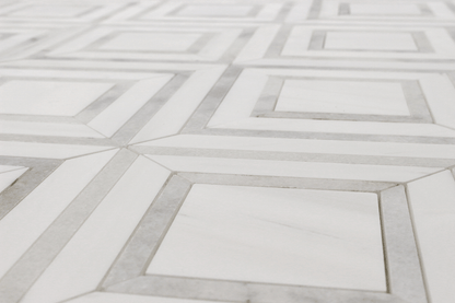Maze Mosaic Bianco Venato DolomiteMaze – Dolomite with Milas White