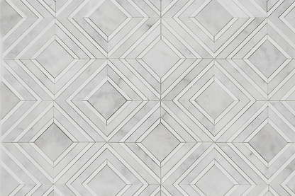 Maze Mosaic – Milas White with Dolomite
