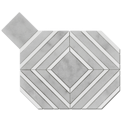 Maze Mosaic – Milas White with Dolomite