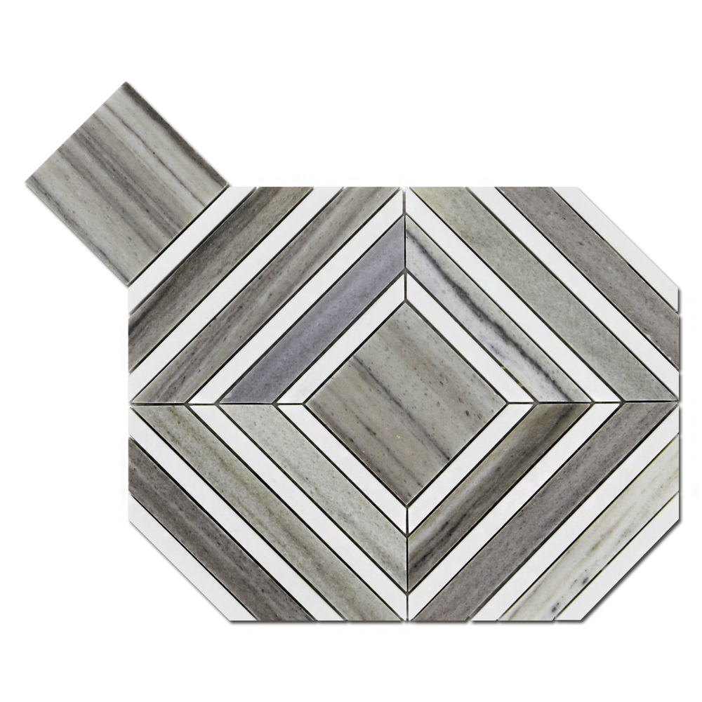 Maze Mosaic – Palisandra with Dolomite