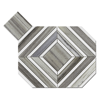 Maze Mosaic – Palisandra with Dolomite