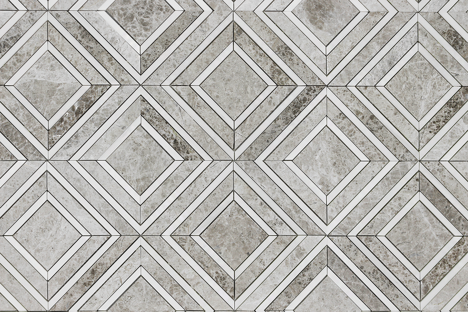 Silver Shadow Maze with Bianco Venato Dolomite