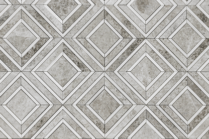 Silver Shadow Maze with Bianco Venato Dolomite