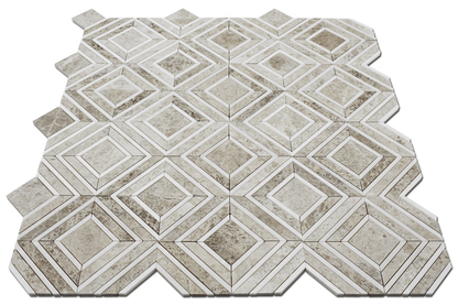 Silver Shadow Maze with Bianco Venato Dolomite