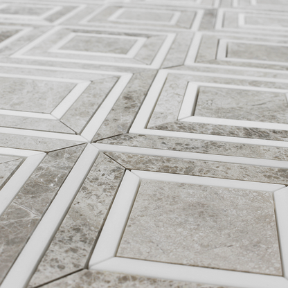 Silver Shadow Maze with Bianco Venato Dolomite