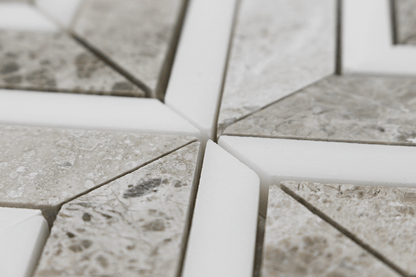 Maze Mosaic – Silver Shadow with Dolomite