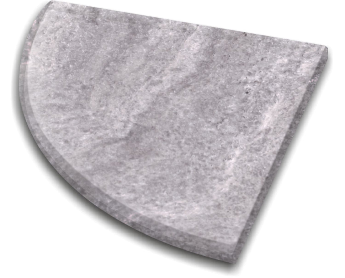 Corner Shelf Silver Travertine