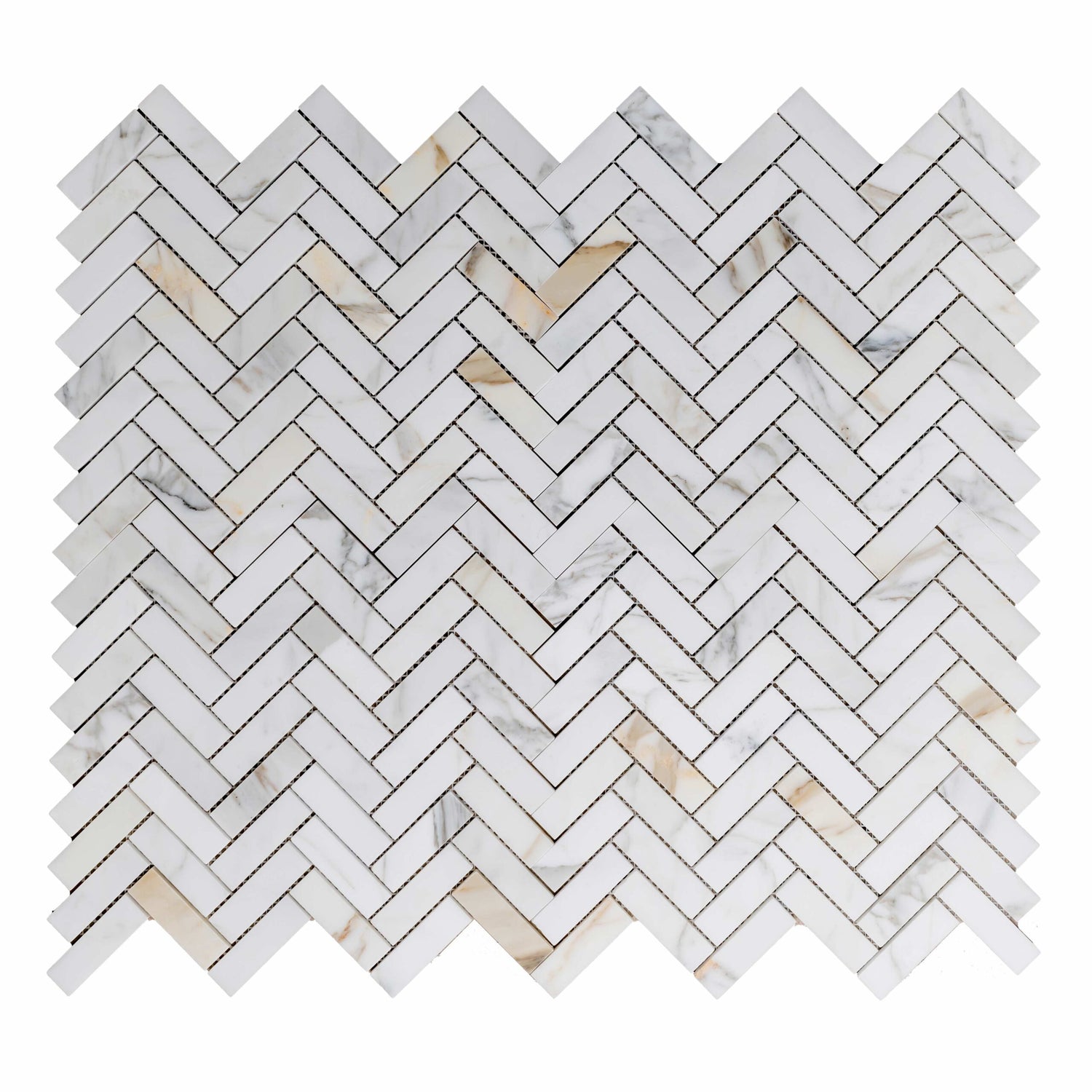 Calacatta Gold 1x3 Herringbone Honed