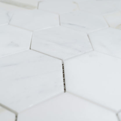 Calacatta Gold 4″ Honeycomb Honed