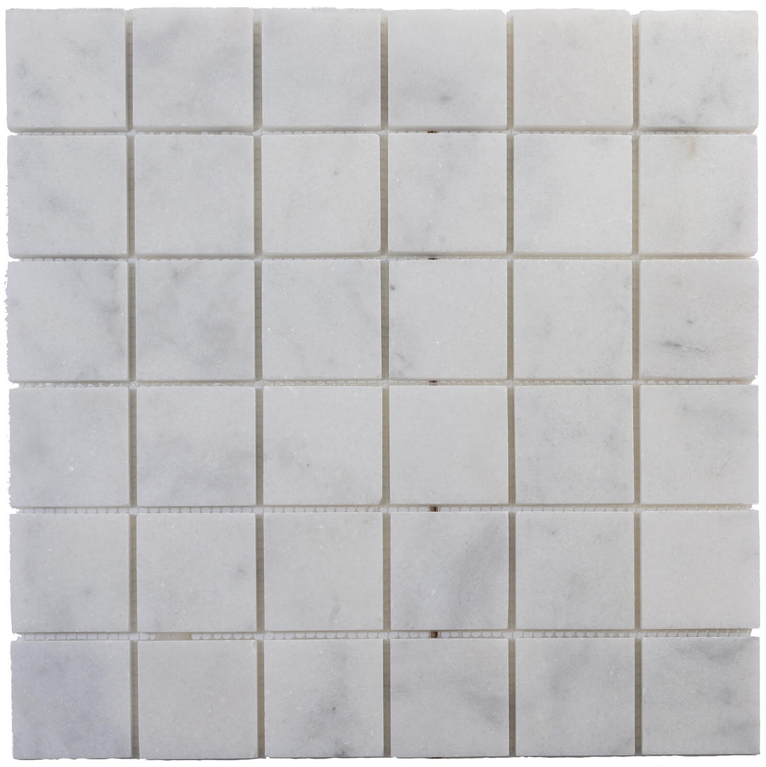 Milas White Marble 2&quot; x 2&quot; Honed, Polished &amp; Tumbled