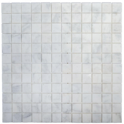 Milas White Marble 2&quot; x 2&quot; Honed, Polished &amp; Tumbled