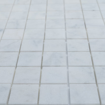 Milas White Marble 2&quot; x 2&quot; Honed, Polished &amp; Tumbled