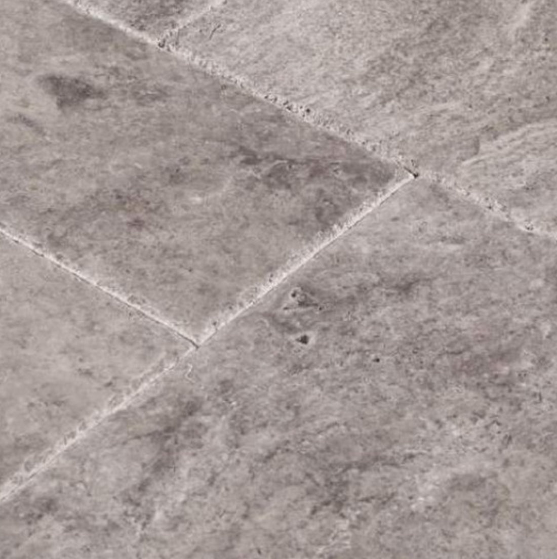 Silver Trav Pattern Brushed &amp; Chiseled