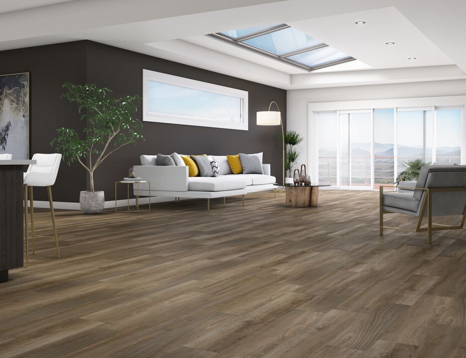 Tmbr White River Flooring - Living Room View
